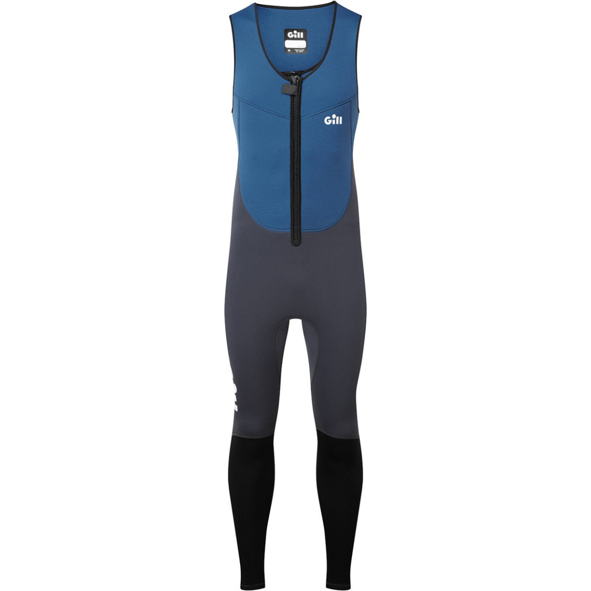 2025 Gill Junior Dynamic 3mm Long John Wetsuit 5017J - Atlantic Blue / Dark Blue